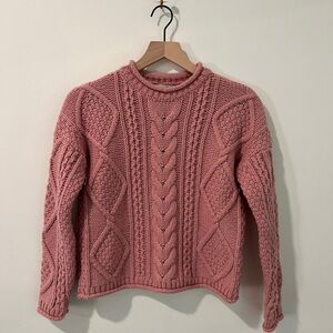 Madewell Blend Merino wool/ alpaca  Cable Knit Sweater